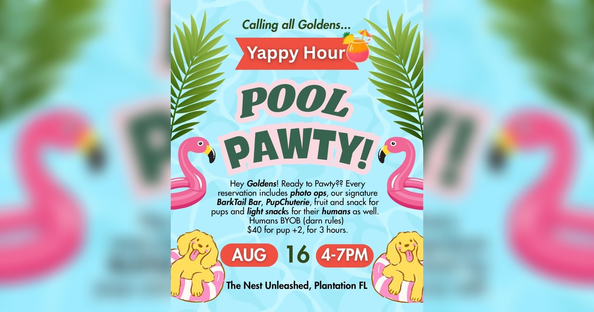 Yappy Hour - Pool Pawty!