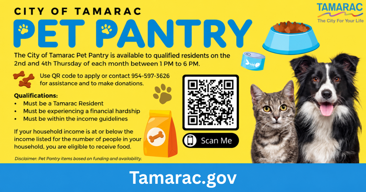 City Of Tamarac Pet Pantry