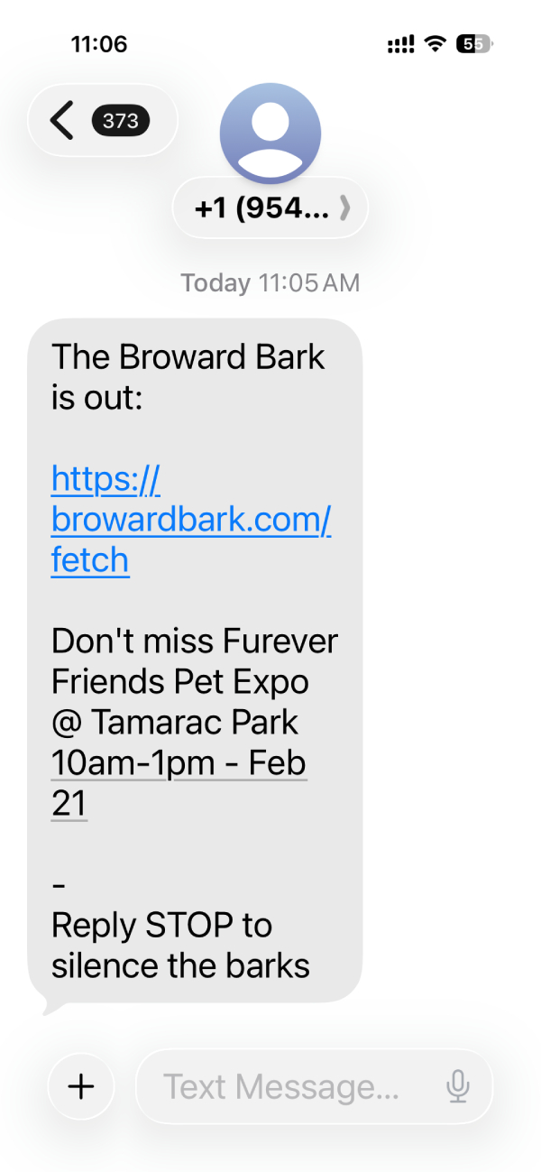 sms-text-message - Broward Bark